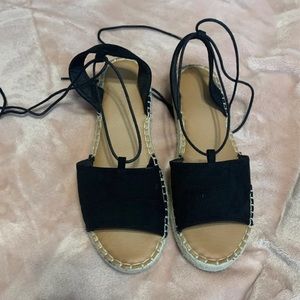 Lace up sandals